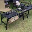 OnwaySports户外露营茶几桌 便携折叠铝合金蛋卷桌 BC黑化IGT野餐桌 暴风下陷式炉子3600W【詫祭】黑色