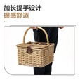 牧高笛（MOBIGARDEN）野餐篮 户外露营手提柳编收纳筐带盖多仓置物野餐篮  提手款野餐篮（不含内物）