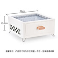 欧梵普（oufanpu）烧烤炉户外便携式围炉煮茶烤肉炉子家用韩式碳烤炉野外露营煮茶炉 抽屉式烧烤炉【雪山白】 【可煎可烤可煮茶】