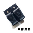 捷天下左轮枪套 战术左轮皮枪套弹夹套 转轮快拨套旋转装弹神器快拔枪套 9毫米左轮