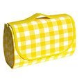 列步野餐垫户外露营地垫便携沙滩防水防潮加厚野炊野餐布野外春游垫子 黄格200*200cm围坐6-8人