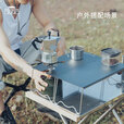 CAMPINGMOON柯曼火箭炉桌科曼燃气炉桌IGT气炉桌折叠桌户外野营茶几 【火箭炉桌黑色】