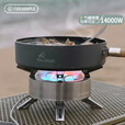 火枫星焰大功率多头分体气炉倒置14000W猛火爆炒户外BC露营炉头煤燃气 星焰炉+450气两罐+收纳包L