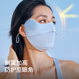 伯希和（Pelliot）防晒口罩女腮红护眼角3d立体面罩防紫外线凉感透气16325602水墨灰