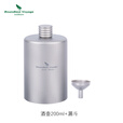 必唯（BOUNDLESS VOYAGE）纯钛户外小酒壶200ml野营旅行随身便携迷你白酒壶圆形露营酒具 200ml Ti3068D 