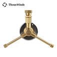THOUS WINDS千风户外气灯配件复古黄铜支架转换燃气灯炉具三脚转接头 黄铜复古转接支架