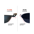 木火熊猫炒锅铁锅无涂层铸铁锅 圆底火锅家用燃气柴火加厚加深老式生铁锅 双耳铸铁锅直径40厘米