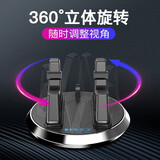 魅迪（MEIDI）车载手机支架 360度旋转式吸盘支架 车用仪表台手机导航支架功能小件 抖音同款支架 仪表台专用-黑色【合金边框+360度旋转】配防滑垫