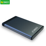 360 2TB USB3.0移动硬盘Y系列2.5英寸 商务灰 商务时尚 文件数据备份存储 高速便携 稳定耐用