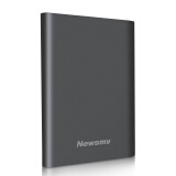 纽曼（Newsmy） 1TB 移动硬盘 明月金属系列 USB3.1 2.5英寸 烟雨灰 118M/S 高速传输