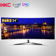 HKC C340 34英寸超宽2K曲面显示器