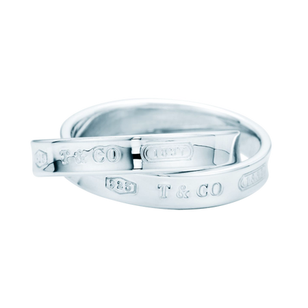 蒂芙尼银戒指 蒂凡尼戒指 1837银环戒指 tiffany & co.