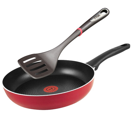 特福tefal 特福玫瑰系列不粘煎炒锅25cm耐高温炒菜铲子锅铲厨具套装两件套abs树脂不含bpa Tefal 特福玫瑰系列不粘煎炒锅 25cm耐高温炒菜铲子锅铲厨具套装两件套