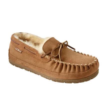 L L Bean女士豆豆鞋加绒羊毛衬里平底鞋休闲鞋ta Brown 10 图片价格品牌报价 京东