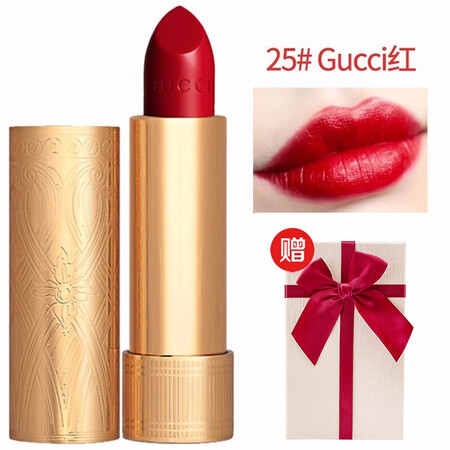 古驰 Gucci 口红新款金管绿管小碎花唇膏3 5g 金管25 Gucci红 图片价格品牌报价 京东