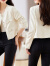 SXA香港潮牌短款皮衣外套女2024春秋新款时尚小个子百搭个性皮夹克 黑色 M