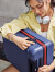 90分漫威联名拉杆箱行李箱轻音万向轮旅行箱男女商务可登机箱20寸24寸 蓝色 24英寸 （可托运）