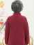 安贞雪（AnZheSnow）双面穿中老年人女装奶奶装春秋装休闲卫衣妈妈装外套meilaiya205 枣红色 2XL建议105-120斤