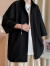 普戈斯（PUGESI）7XL特大码美式垂感短袖衬衫男2024夏季新款oversize冰丝大码衬衣 黑色 6XL