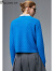 帕罗（PALUOPO）圆领提花100%纯山羊绒衫显瘦秋冬新款长袖加厚保暖毛衣 23190 夜蓝 95/S