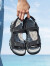 骆驼（CAMEL）新款夏季运动休闲凉鞋男士时尚魔术贴户外沙滩鞋 G13M307056 黑色 40