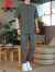 皮尔卡丹（pierre cardin）2023中国风棉麻短袖套装男刺绣唐装中式汉服亚麻时尚两件套 套装2305 黑色 XL