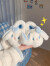 细细条（XIXITIAO）可爱小兔子儿童棉拖鞋冬季女童亲子高包跟保暖厚底毛毛鞋 全包款奶白色 24-25（内长约16.5cm）