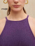 Maje【胶囊系列】Maje夏季女装收腰紫色无袖吊带连衣裙短裙MFPRO02920 紫色 T36