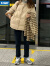 F/MAY棉衣棉服女2024年韩版宽松ins短款小个子棉袄保暖冬季外套潮 米白色 XL