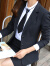 伊娅莎职业西装套装女气质商务面试正装修身西服外套酒店经理工作服工装 黑色外套+半裙+衬衫 S（建议80-90斤）