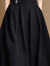 迪菲丽格赫本风黑色半身裙2022新款春季通勤气质中长款高腰A字裙 图片色 XXL