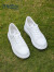 金利来（goldlion）男鞋板鞋小白鞋休闲鞋时尚舒适系带休闲鞋G522310478BBE白色44