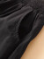 子牧棉麻2023夏装 女设计感松紧休闲短裤阔腿显瘦个性百搭短裤5766 黑色 M(建议95斤以内)