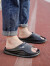 回力拖鞋男软底浴室拖鞋家用沙滩鞋凉拖鞋 WXT(SD)-0219 黑色 40-41