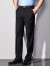 红都年夏装新款中年男士西裤职业工装上班商务正装办公西装裤 黑色 KW20220-1 38