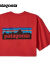 Patagonia巴塔哥尼亚短袖夏季经典Logo情侣休闲短袖T恤HXM6735 红色 XS偏大