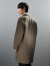 GXG男装  多色分割设计简约长款毛呢大衣外套男士 2023年冬季 卡其色 170/M
