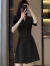 罗宾汉  ROBINHOOD西装连衣裙女2024夏季新款高级感气质工作服小个子高端职业裙子 卡其色 S