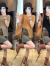 米珀莉（MIPOLI）小香风连衣裙2024春夏新款女装气质女神范套装短袖上衣牛仔短裙 卡其上衣+短裙 S