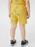 Gap男幼童纯棉条纹针织裤824589夏季款儿童装运动短裤潮 菠萝印花 90cm(2岁)尺码偏小，选大一码