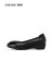奥康（Aokang）官方女鞋 2024春季新款平底休闲单鞋金属装饰浅口坡跟一脚蹬单鞋 1244121103黑色 35