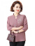 俞兆林（YUZHAOLIN）中年妈妈装夏装时尚洋气打底衫中老年人女衣服夏季上衣母亲节礼物 酒红色 XL