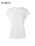 PORTS宝姿商场同款早秋新款女装造型包袖Logo装饰上衣SD9N008WCC027 奶白色 XS