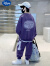 迪士尼（Disney）男童卫衣套装春装2024新款休闲痞帅中大童时尚街舞运动俩件套潮牌 紫色 150cm