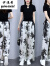 伊漫希高档夏季大码女装原创新款国风气质时尚减龄运动2件一套 图片色 4XL