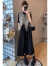 荧蒂（YINGDI）连衣裙春装穿搭一整套2024新款轻奢感小香风马甲配连衣裙两装 黑色连衣裙《单件》 S(80-100)