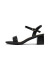 红蜻蜓2024夏季法式气质一字带粗跟通勤女凉鞋 WLK24217黑色36