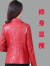 LANWEIFEILEI春秋外套女短款皮衣韩版修身皮外套洋气中年妈装皮夹 黑色 3XL 115-130