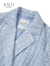 菲妮迪品牌西装春季简约气质棉质通勤设计感外套上衣女 浅蓝色 L