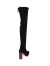 斯图尔特·韦茨曼黑色绒面时尚百搭高跟过膝长靴女款 B570 黑色 B570 36.5